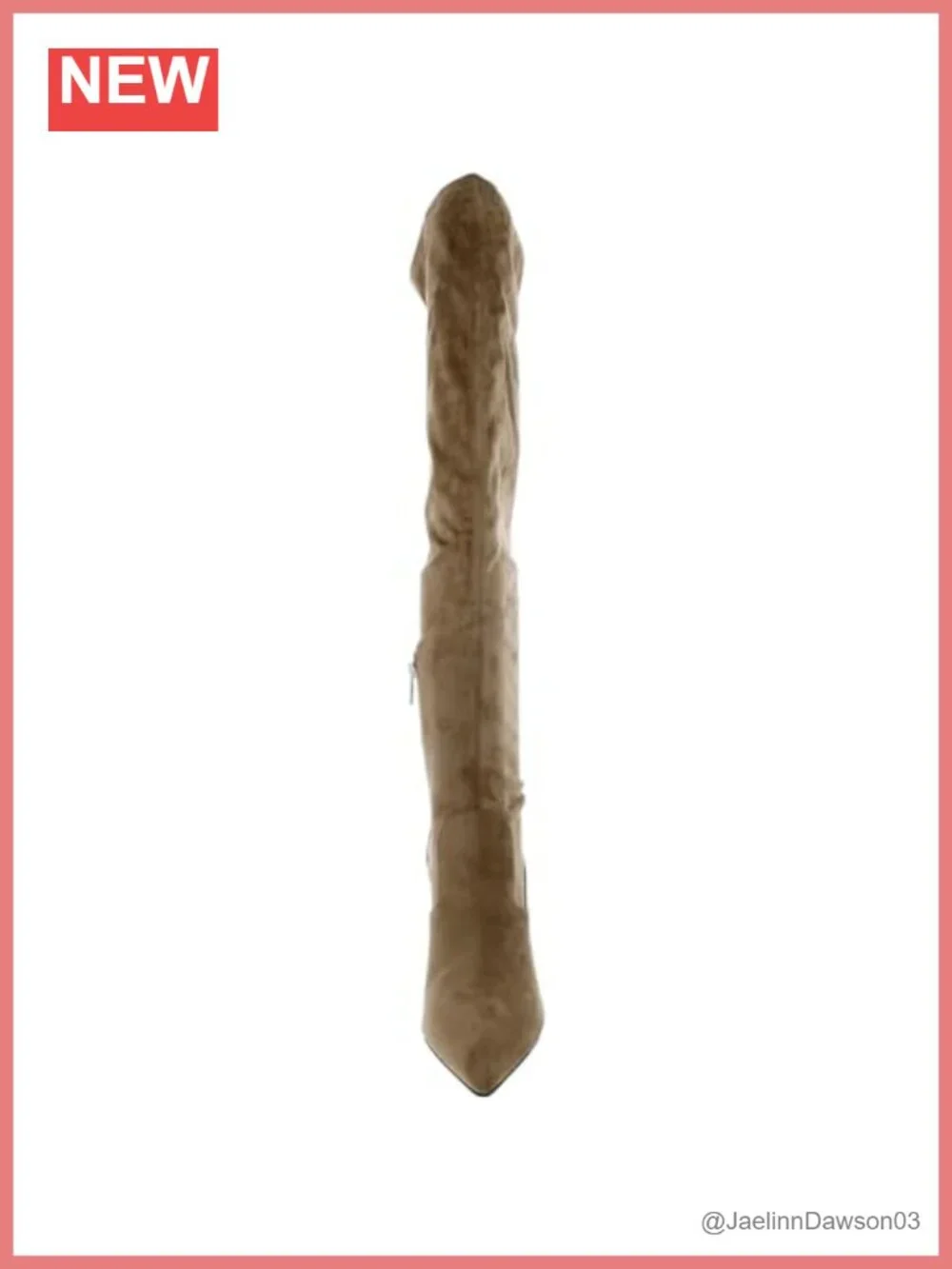 GUESS Abetter Over-the-Knee Boot Pointed Toe Block Heel Zip Closure Suede
